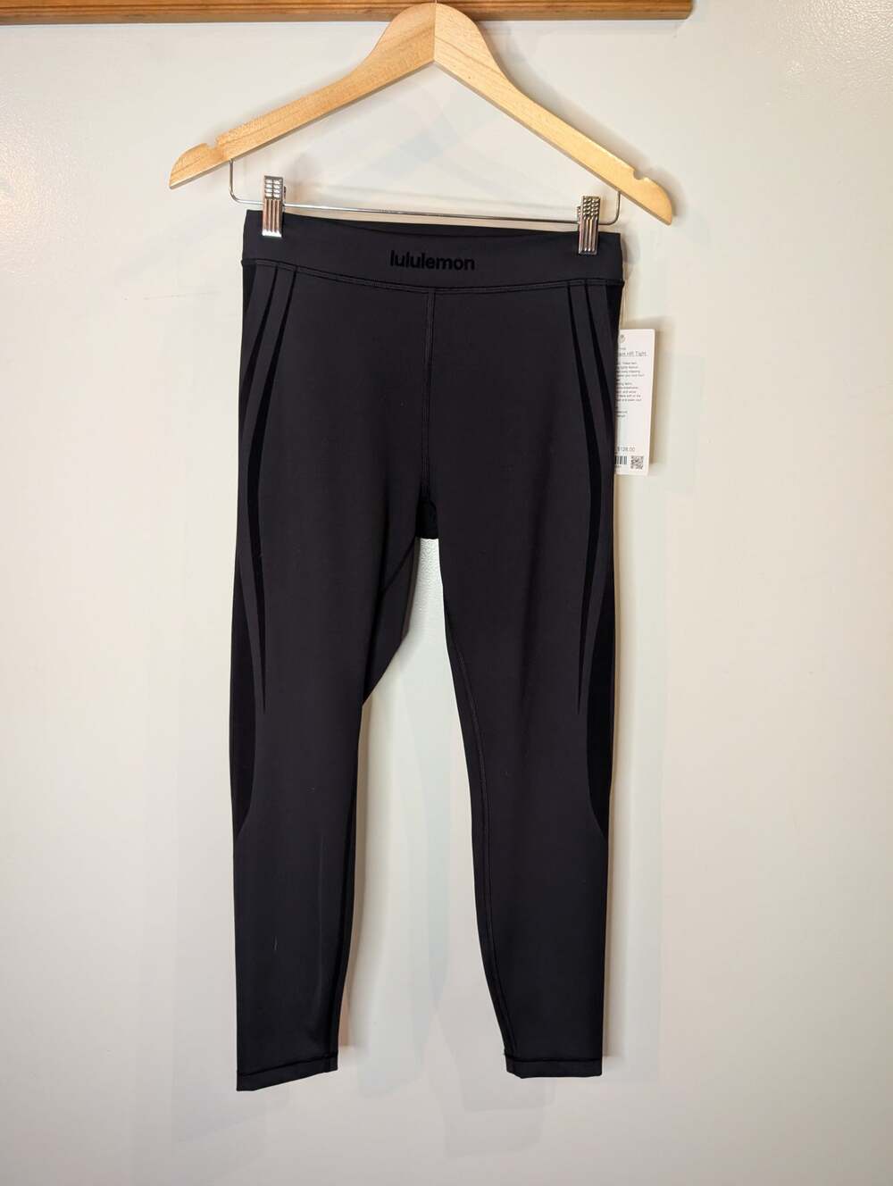 Lululemon Womens Wunder Train High Rise Tight 25 Flock Black Leggings NWT Size 8